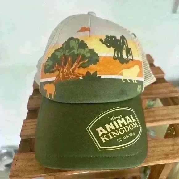 Disney’s Animal Kingdom trucker hat. SnapBack. Puff front. April 22, 1998 - Picture 2 of 7
